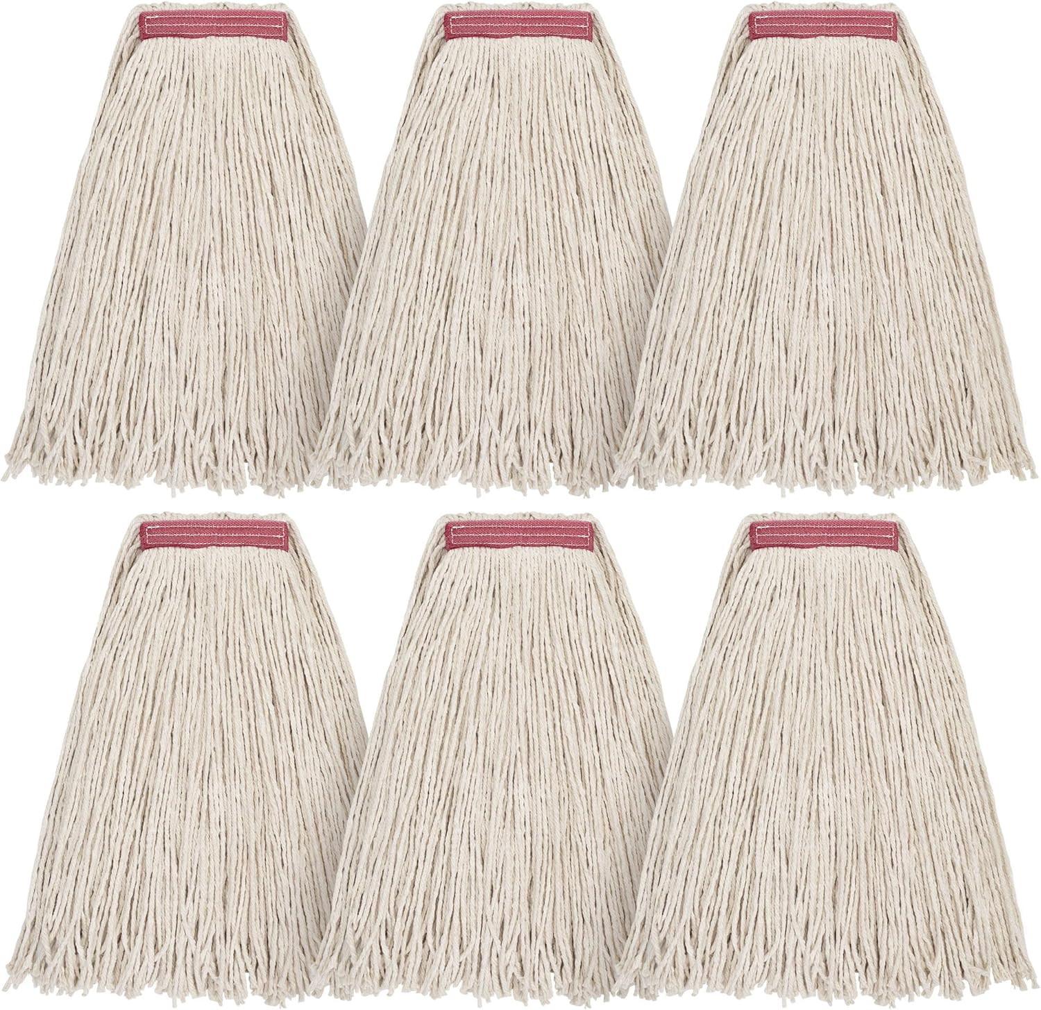 Matthew 16oz 6Pack Cotton Floor Mop Refill