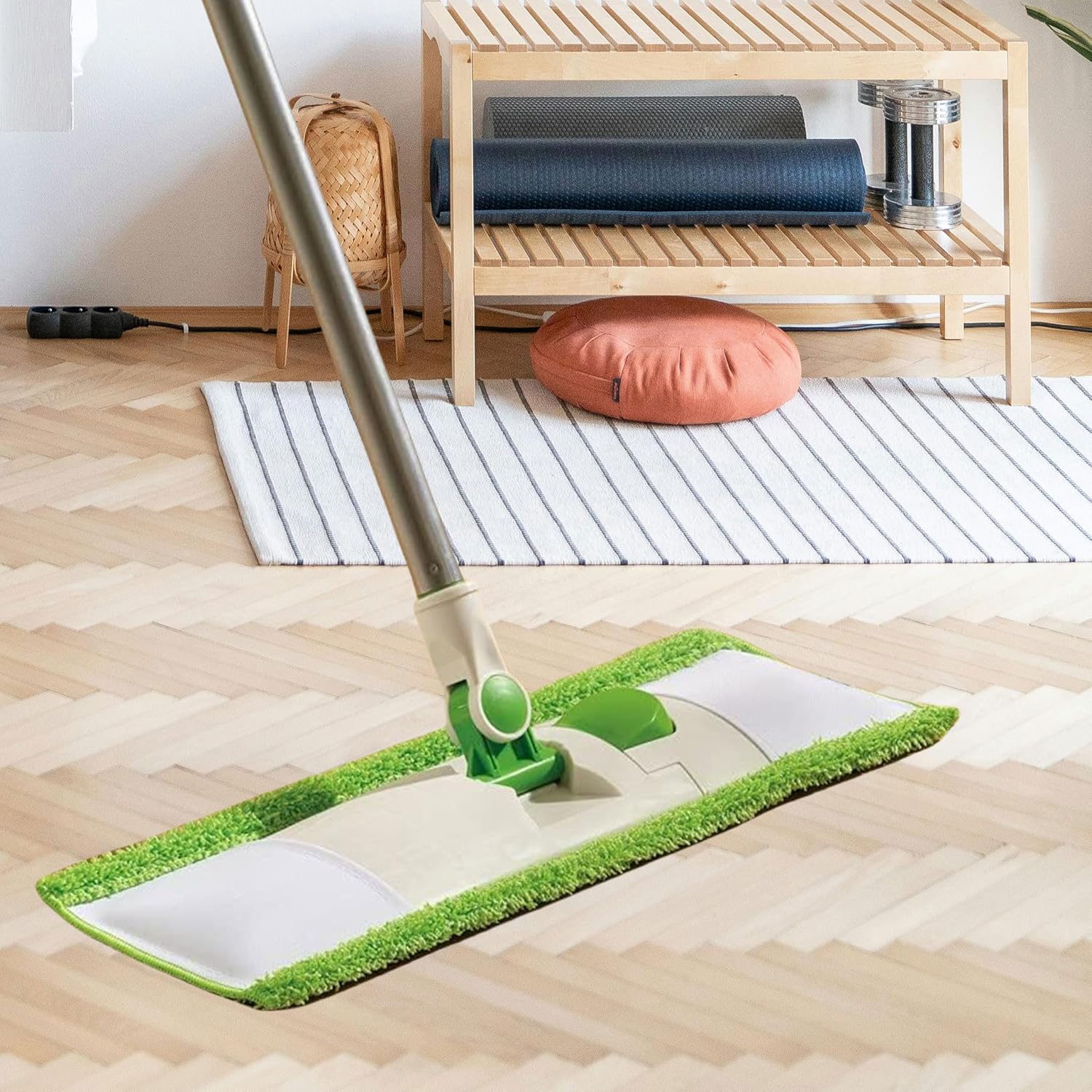 KaiSenWo 4 Pack Reusable Scotch-Brite M-005 Mop Pads
