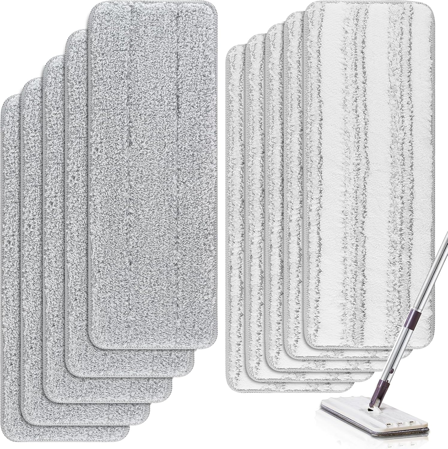 BeiLan Microfiber Mop Pads 10 Pack 13 x 49