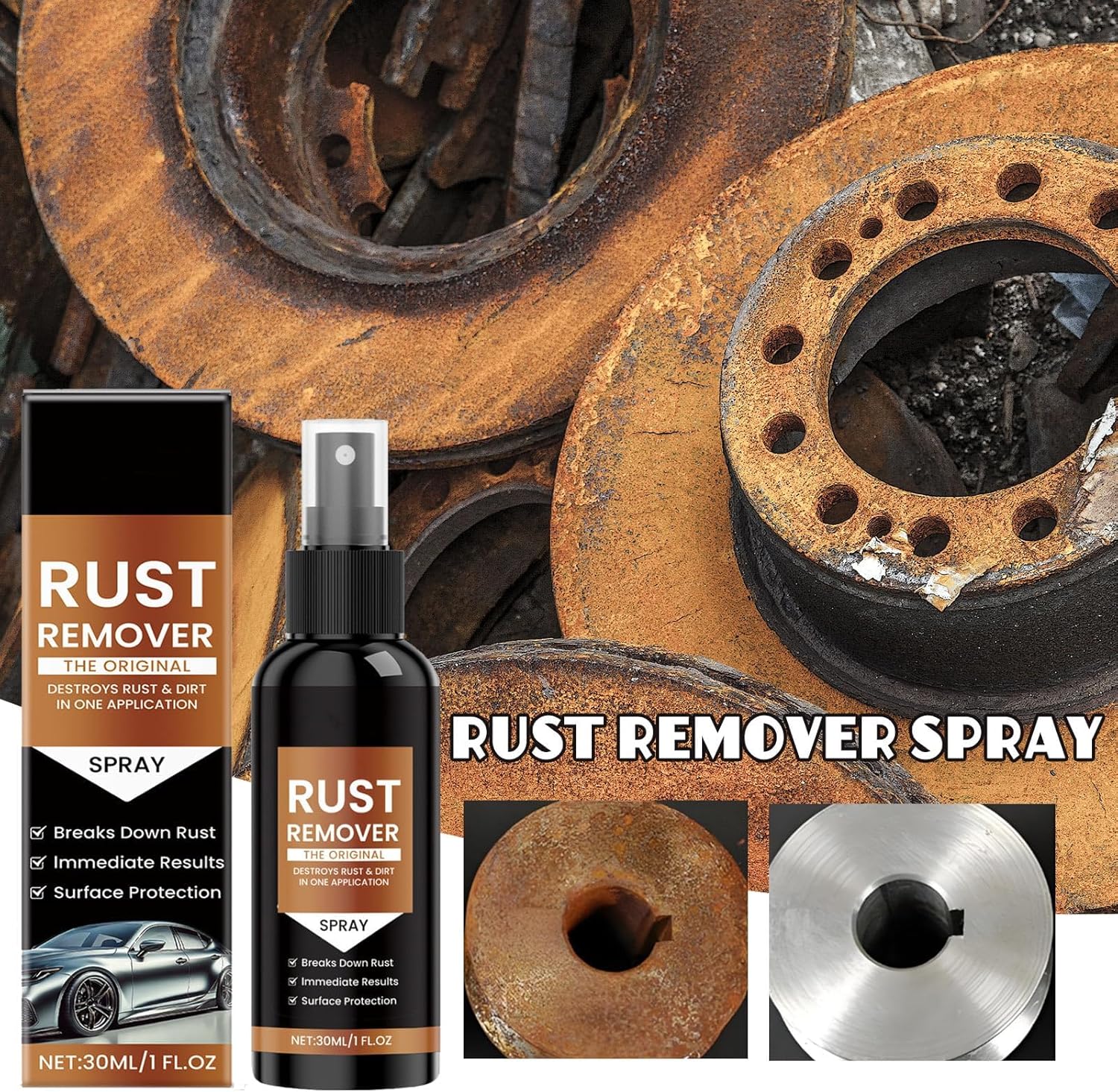 Nexa Rust Remover Spray 3 Pack - Fast Acting and Safe