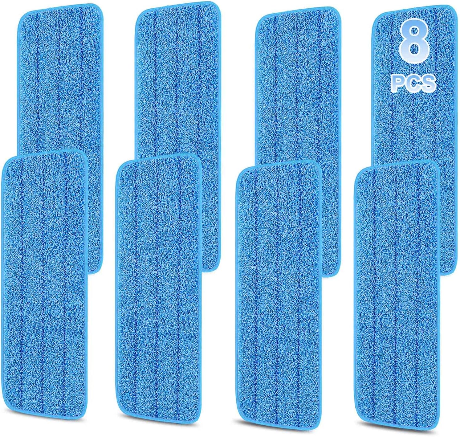 8 Pack 165 Inch Reusables Mop Pads for Bona System